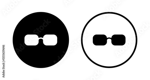 Glasses icon logo design. Glasses sign and symbol