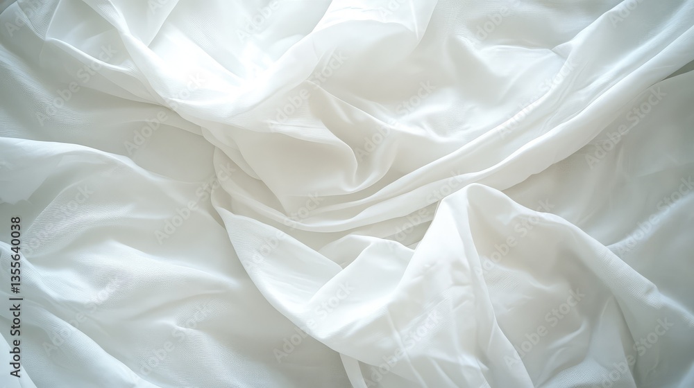 A soft, white mattress protector neatly arranged on a mattress with a smooth surface, surrounded by ample space for promotional use. A soft, white mattress protector neatly arranged on a mattress with a smooth surface, surrounded by ample space for promotional use.