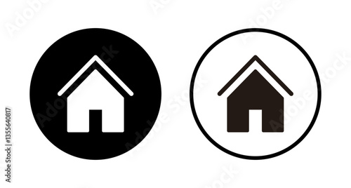 House icon logo design. Home sign and symbol