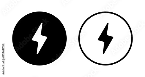 Free Download Lightning icon logo design. electric sign and symbol. power icon. energy sign - GFXLoad
