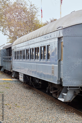 Sacramento River Train Exterior with Scenic Backdrop