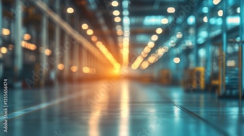 Blurred industrial background