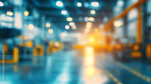 Blurred industrial background