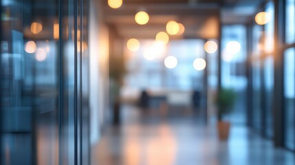 Modern office background. Blurred bokeh background