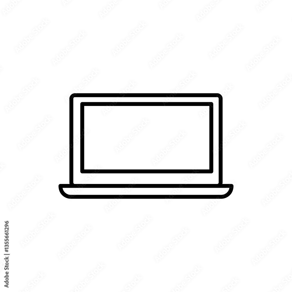 leptop icon vector, simple linear illustration for web and app..eps leptop icon vector, simple linear illustration for web and app..eps