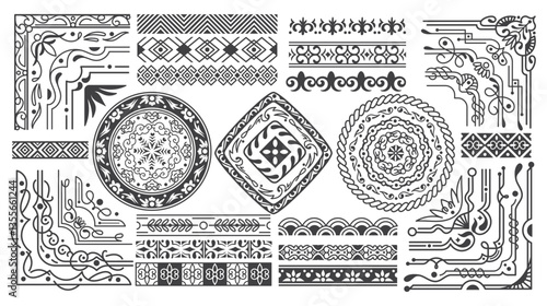 Elegant corner embellishment design element
