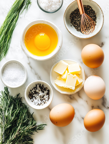 Fresh Ingredients for Classic French Béarnaise Sauce