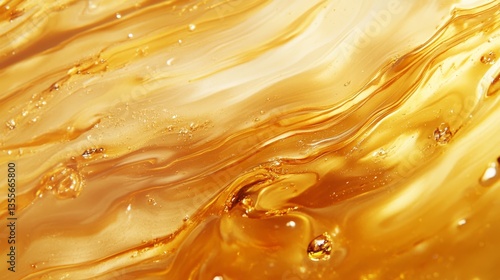 Organic raw golden honey texture