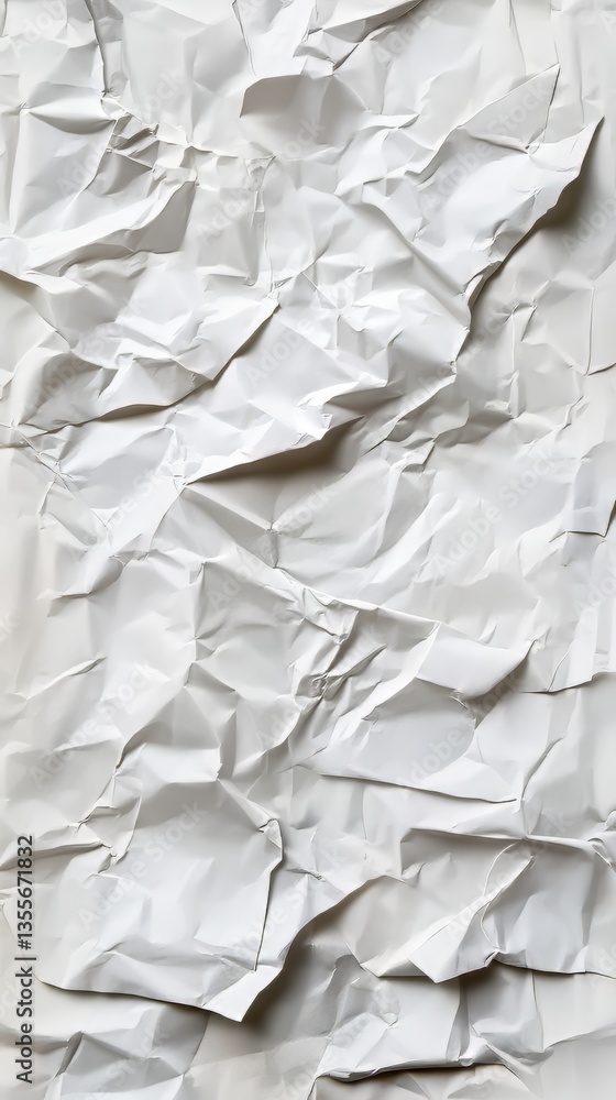 Obraz premium Crumpled White Sheet