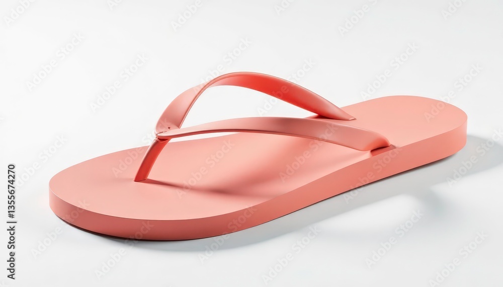 A single flip-flop isolated on white background , flip-flop, thong A single flip-flop isolated on white background , flip-flop, thong