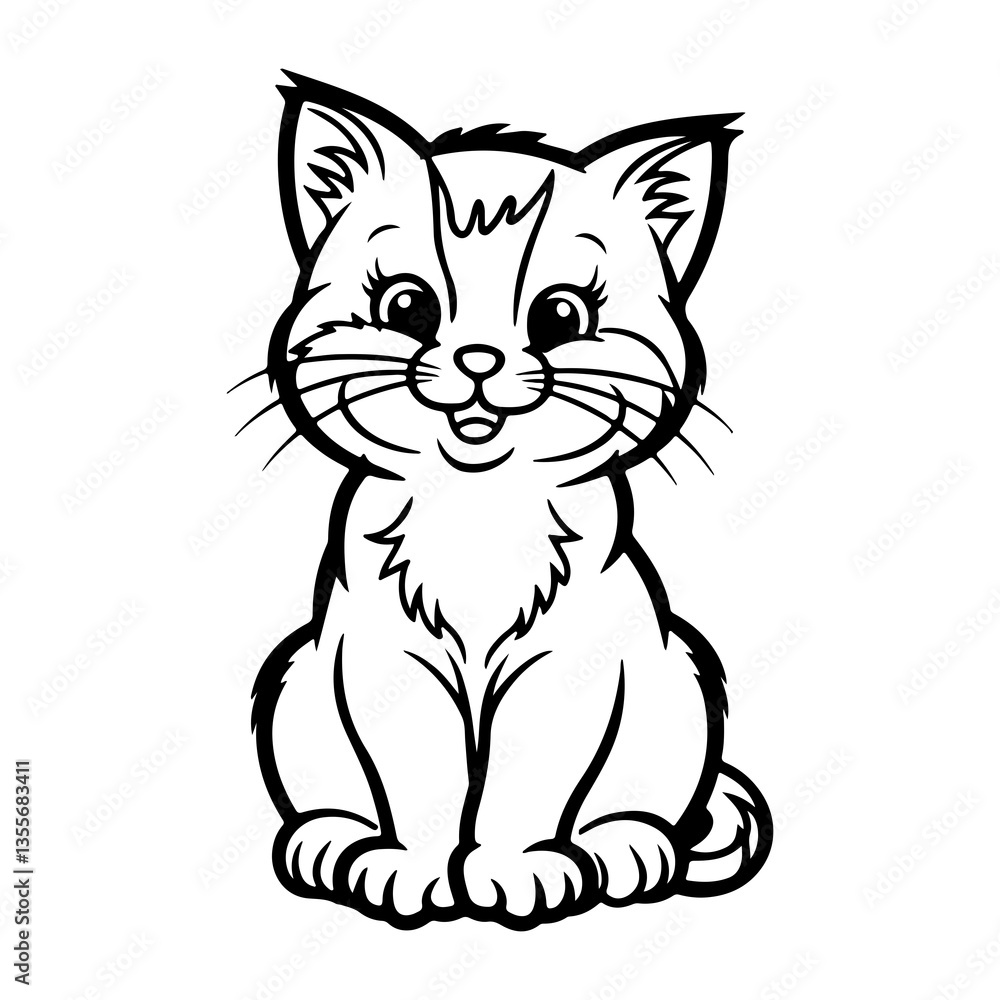 Cat silhouette Vector illustration Cat silhouette Vector illustration