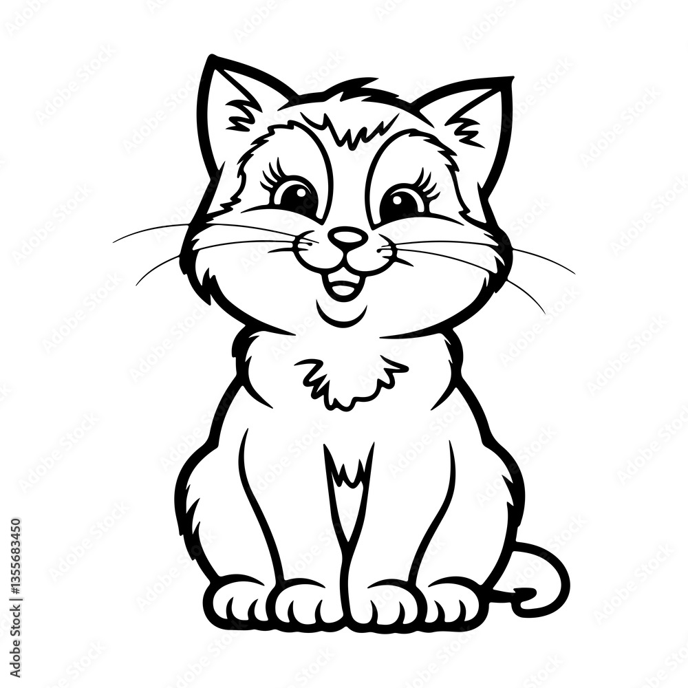 Cat silhouette Vector illustration Cat silhouette Vector illustration