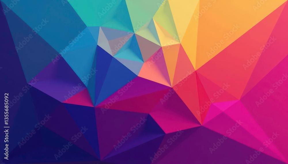 Obraz premium Geometric shapes forming a continuous, vibrant background , colorful pattern, modern, simple design