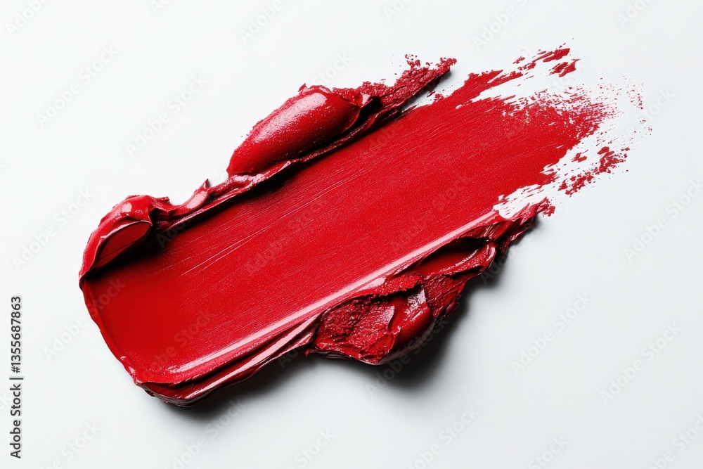 custom made wallpaper toronto digitalRich red lipstick spread on a white background for beauty display