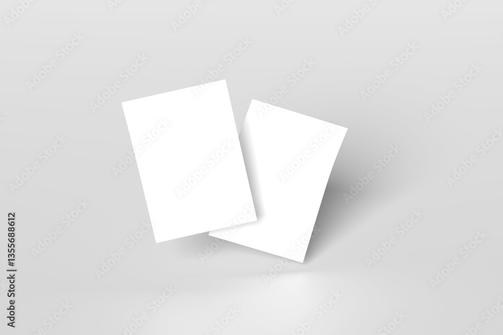 Clean flyer blank mockup. Clean flyer blank mockup.