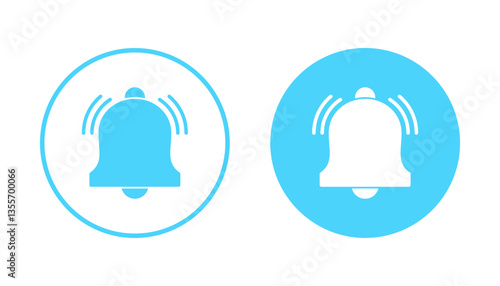 Bell icon vector. Notification sign and symbol for web site design