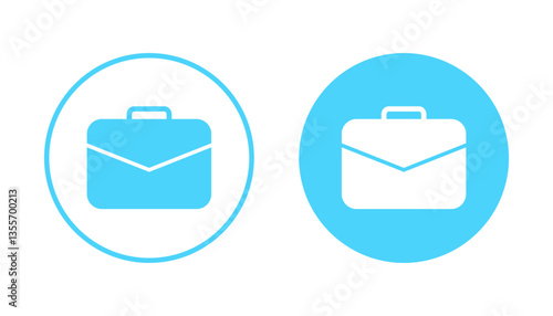 Briefcase icon vector. suitcase sign and symbol. luggage symbol.