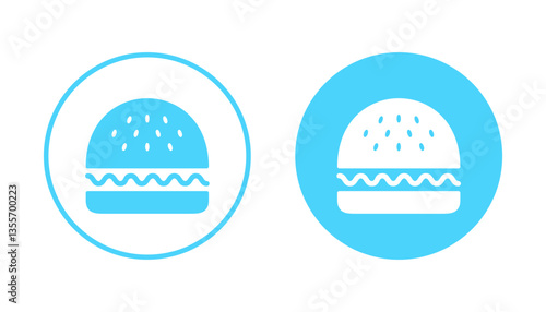 Burger icon vector. burger sign and symbol. hamburger