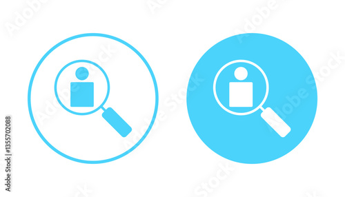 Hiring icon vector. Search job vacancy sign and symbol. Human resources concept. Recruitment