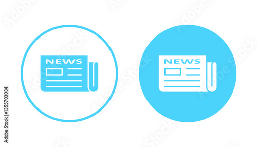 Newspaper icon vector. news paper sign and symbolign