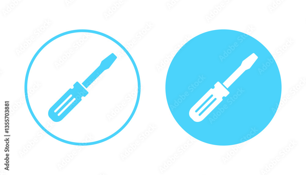 Screwdriver icon vector.tools sign and symbol Screwdriver icon vector.tools sign and symbol
