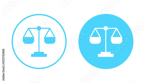 Scales icon vector. Law scale icon. Justice sign and symbol