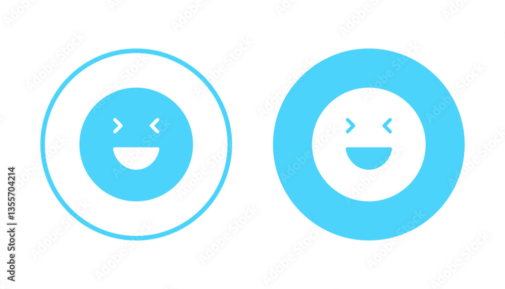 Fototapeta premium Smile icon vector. smile emoticon icon. feedback sign and symbol