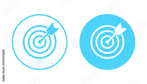Target icon vector. goal icon vector. target marketing sign and symbol