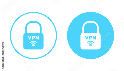 Vpn icon vector. Private network sign and symbol. virtual private network icon.