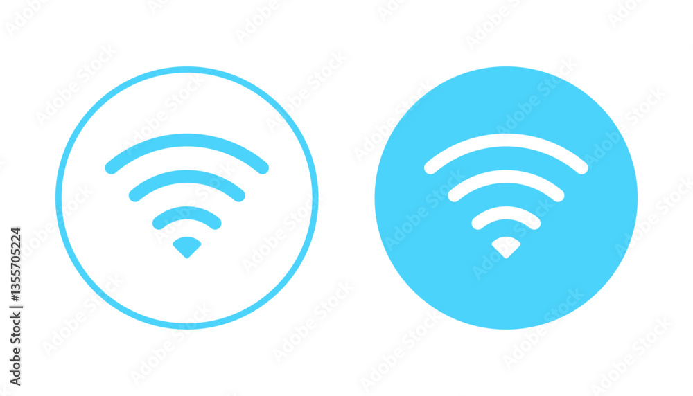 Wifi icon vector. signal sign and symbol. Wireless icon Wifi icon vector. signal sign and symbol. Wireless icon
