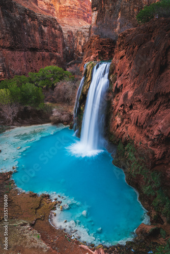 Waterfalls on the Havasupai Reservation in the Grand Canyon!