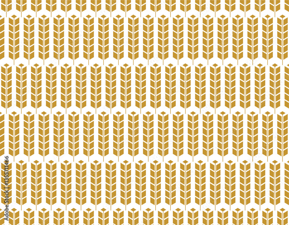 Fototapeta premium wheat grain vector pattern design