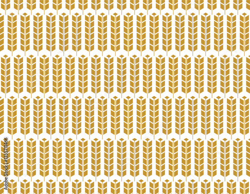 wheat grain vector pattern design 