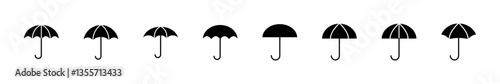 Umbrella icon set. umbrella sign icon