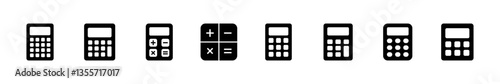 Calculator icon set. Accounting calculator icon. calculator vector