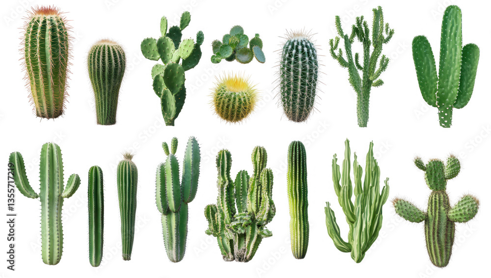 a variety of cacti displaying different shapes sizes and textures it serves as a visual reference for plant enthusiasts and designers a variety of cacti displaying different shapes sizes and textures it serves as a visual reference for plant enthusiasts and designers