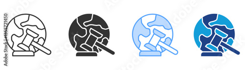 Regulation Icon Set Multiple Style Collection