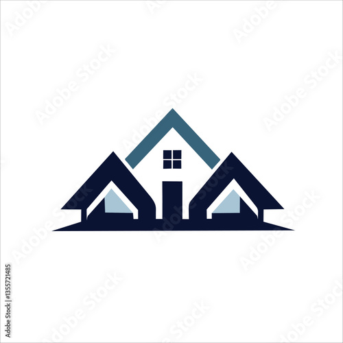 House icon logo with vector illustration