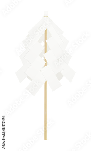 お祓い棒のイラスト