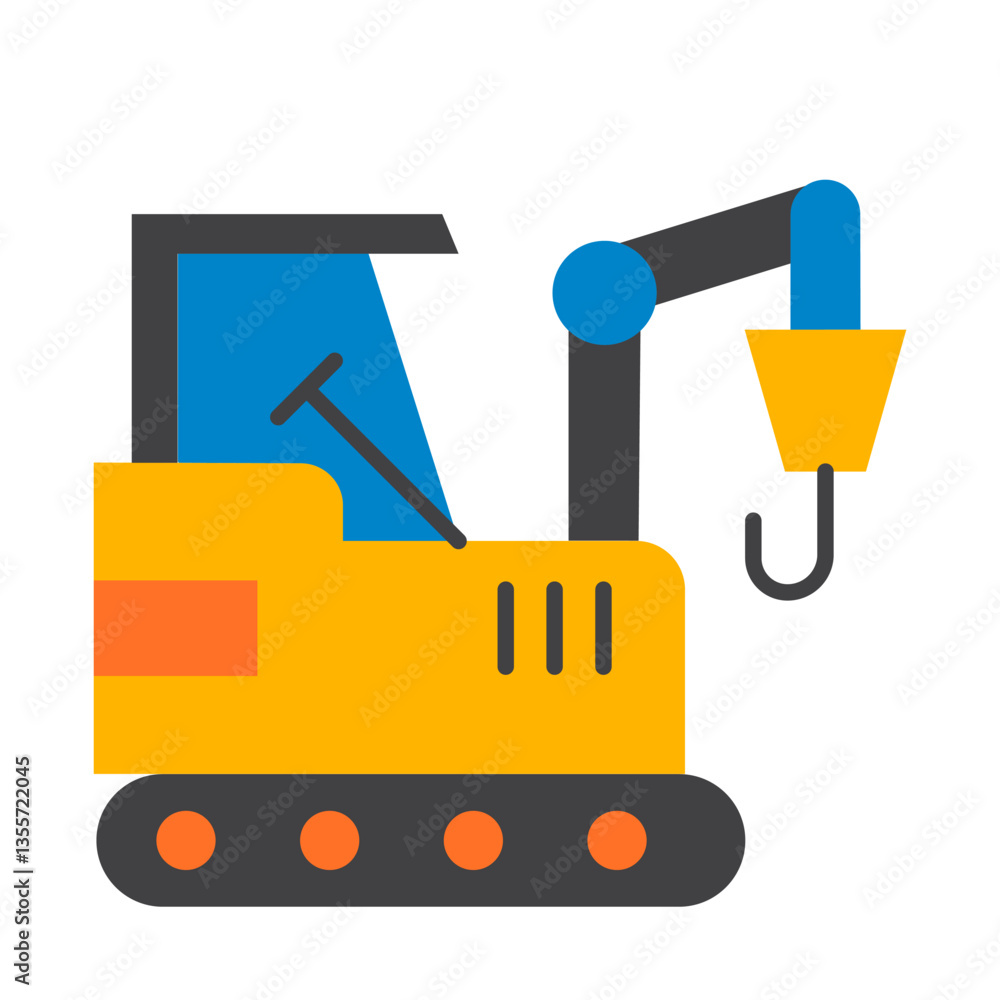 Hammer of Construction Machinery Icons Hammer of Construction Machinery Icons