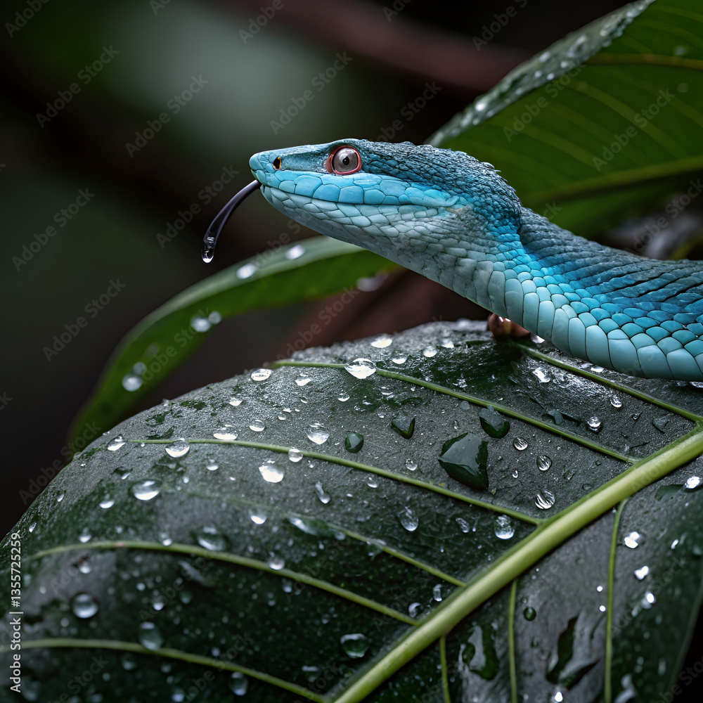 Obraz premium lizard on the grass