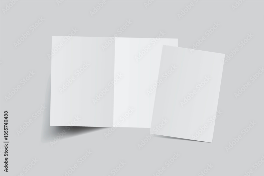 Open Leaflet, bi fold mockup template .Blank paper, thank you card, notecards, note paper, greeting card, wedding invitation, postcard, brochure or any creative work for presentation of your design
Open Leaflet, bi fold mockup template .Blank paper, thank you card, notecards, note paper, greeting card, wedding invitation, postcard, brochure or any creative work for presentation of your design