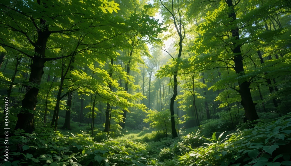 Obraz premium Serene Forest Enchantment