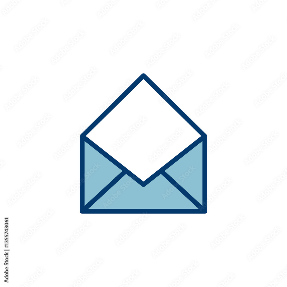 Mail vector vector icon isolated on white background. E-mail icon. Envelope illustration. Message