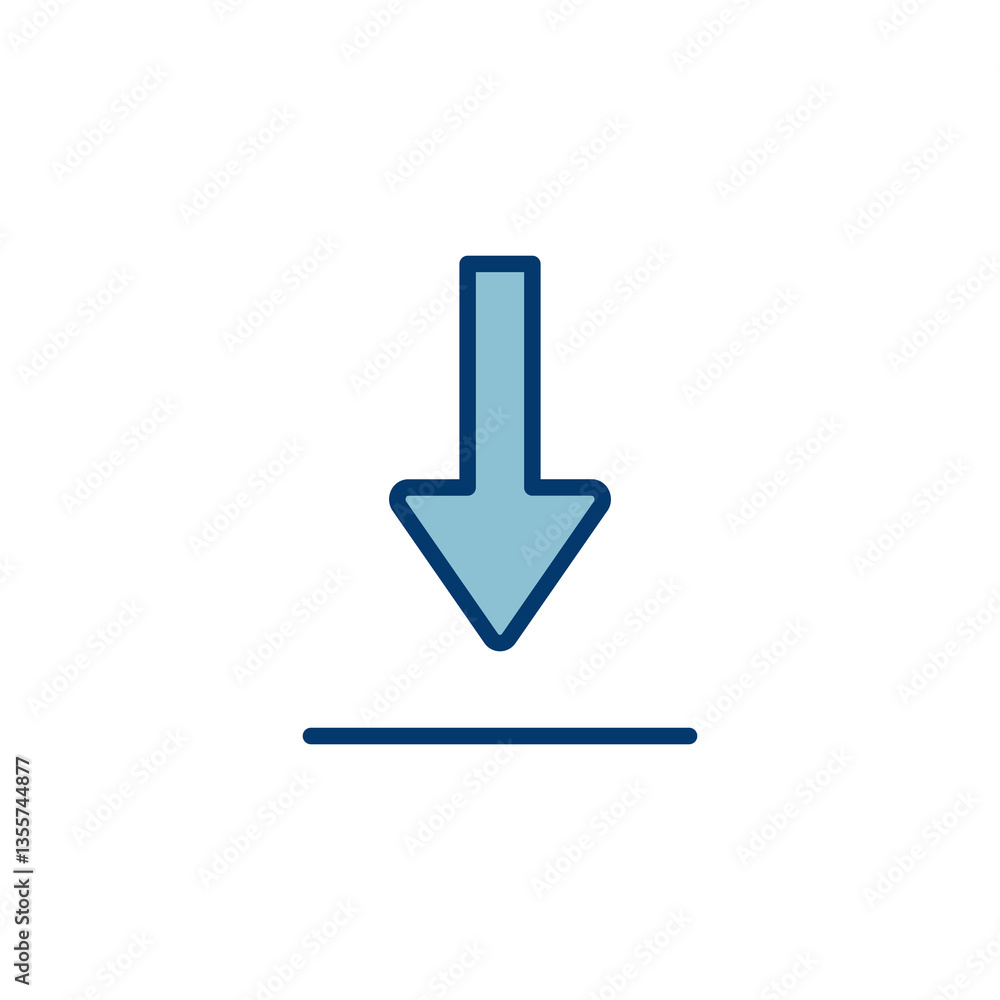 Download icon vector isolated on white background. Downloading vector icon Download icon vector isolated on white background. Downloading vector icon