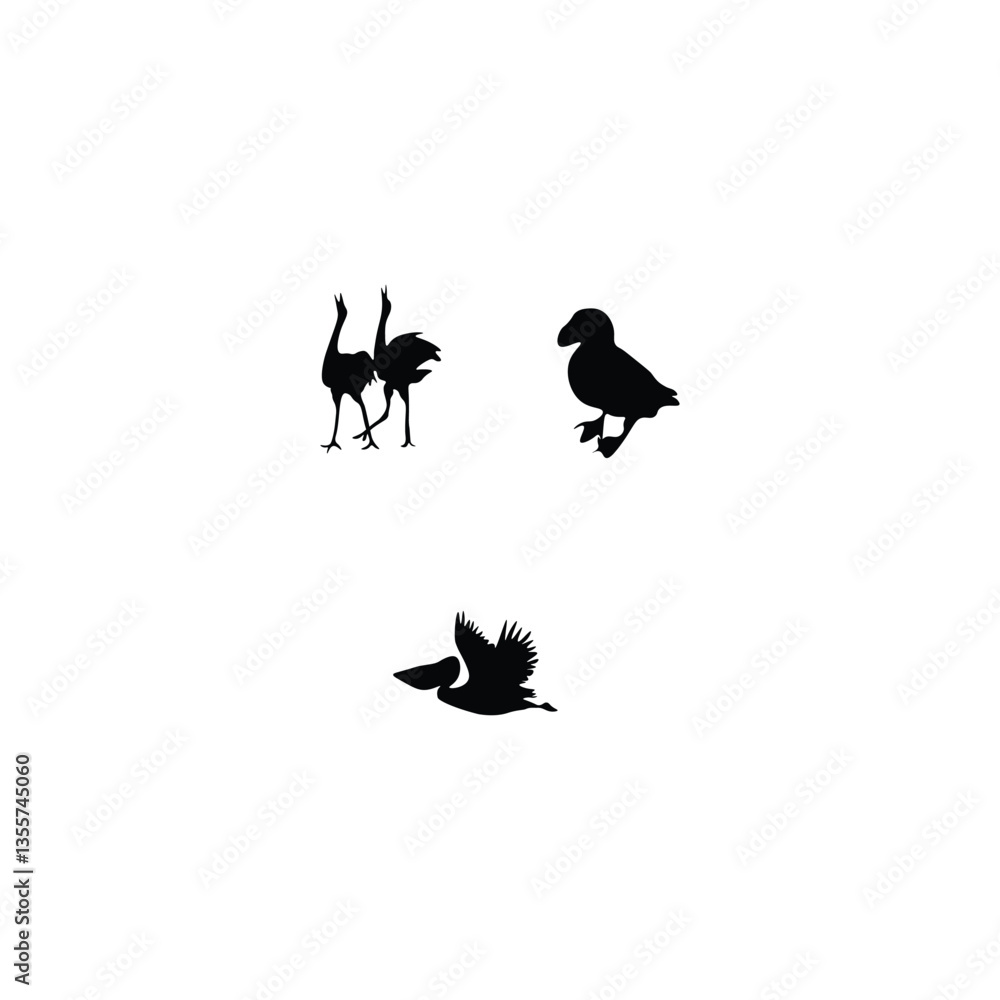 Obraz premium Animals silhouette 