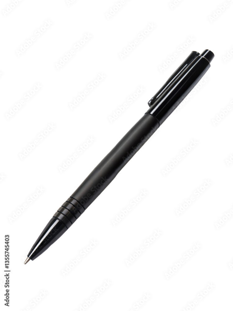 Black ballpoint pen isolated on transparent background. Png Black ballpoint pen isolated on transparent background. Png