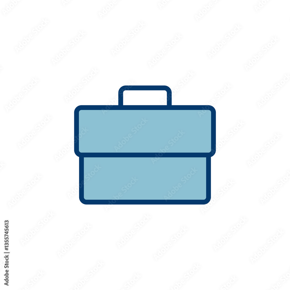 Briefcase icon vector isolated on white background. Briefcase vector icon Briefcase icon vector isolated on white background. Briefcase vector icon