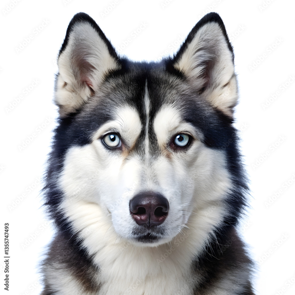 Siberian husky puppy isolated on white back ground Siberian husky puppy isolated on white back ground