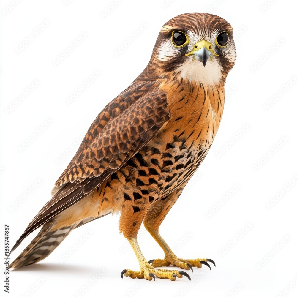 Naklejka premium Elegant Brown Bird of Prey